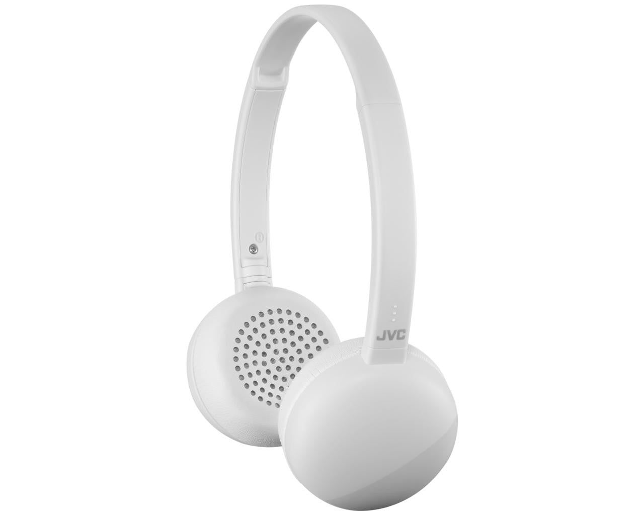 JVC Wireless On-ear Noise Cancelling HeadphoneHeadphonesWireless with Bluetooth connection 11 hours listening with rechargeable battery Integrated 3button remote with mic Light weight with flat foldable design