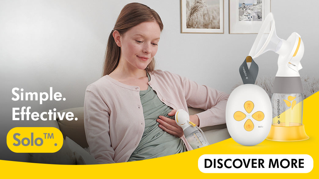 Medela Solo – Single Electric Breast PumpNursing & FeedingMedela’s Swing Flex breast pump has been reborn as Solo. Solo is a compact, effective and easy-to-use single electric breast pump with a rechargeable built-in battery, 2-phase Expression® technolog