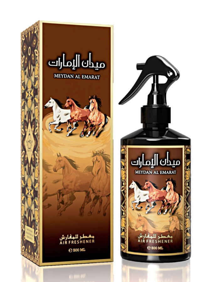 A to Z Creation Air Freshener Meydan Al Emarat 500mlPerfumes & FragrancesAdd a dash of freshness and fragrance to your surroundings and fabrics with this luxurious air and fabric freshener. Can overcome tough-smelling odors and leave a lingering, lasting