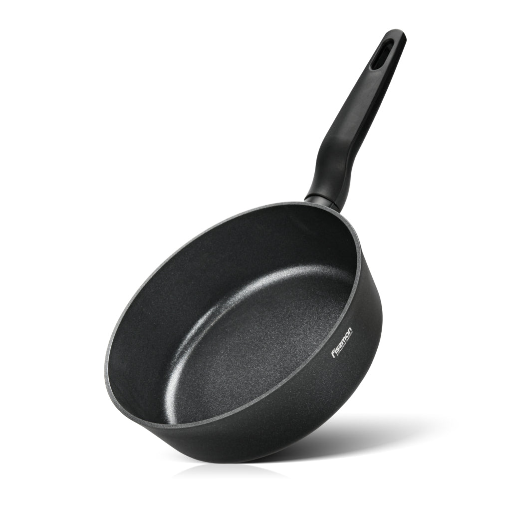 FISSMANAluminium with Non-Stick Coating Deep Frying Pan LILOU 24x7.8cm with Double Screw Handle with Induction BottomKitchen Storage14230 Deep frying pan LILOU 24x7.8 cm with double screw handle with induction bottom (aluminium with non-stick coating) FIS