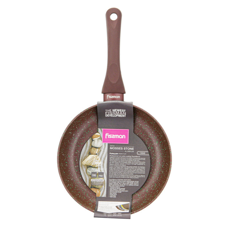 FISSMAN Frying pan MOSSES STONE 20x4.5 cm (aluminum with non-stick coating)Kitchen StorageCooking can be more than just a daily duty, but also quite a creative process. A good mood and the right cookware are sufficient to achieve this. A good-quality cook