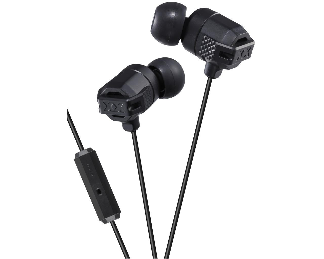 JVC Wired In-ear Extreme HeadphoneHeadphonesIn-line 1-button remote & mic for iPhone / Android / BlackBerry "Extreme Bass Ports" and 11mm Neodymium driver units deliver ultimate bass sound Robust body with anti-impact "Tough Protectors" Ergonomically desi