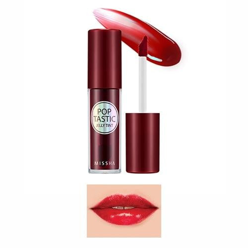 MISSHA Poptastic Jelly TintMake-UpJelly type tint helps provide moisture and vivid color when touched to lips. Resilient Jelly Type Aqua jelly texture with fresh moisture takes care of lips. Vivid Lips It completes perfect lip makeup by providing vivid co