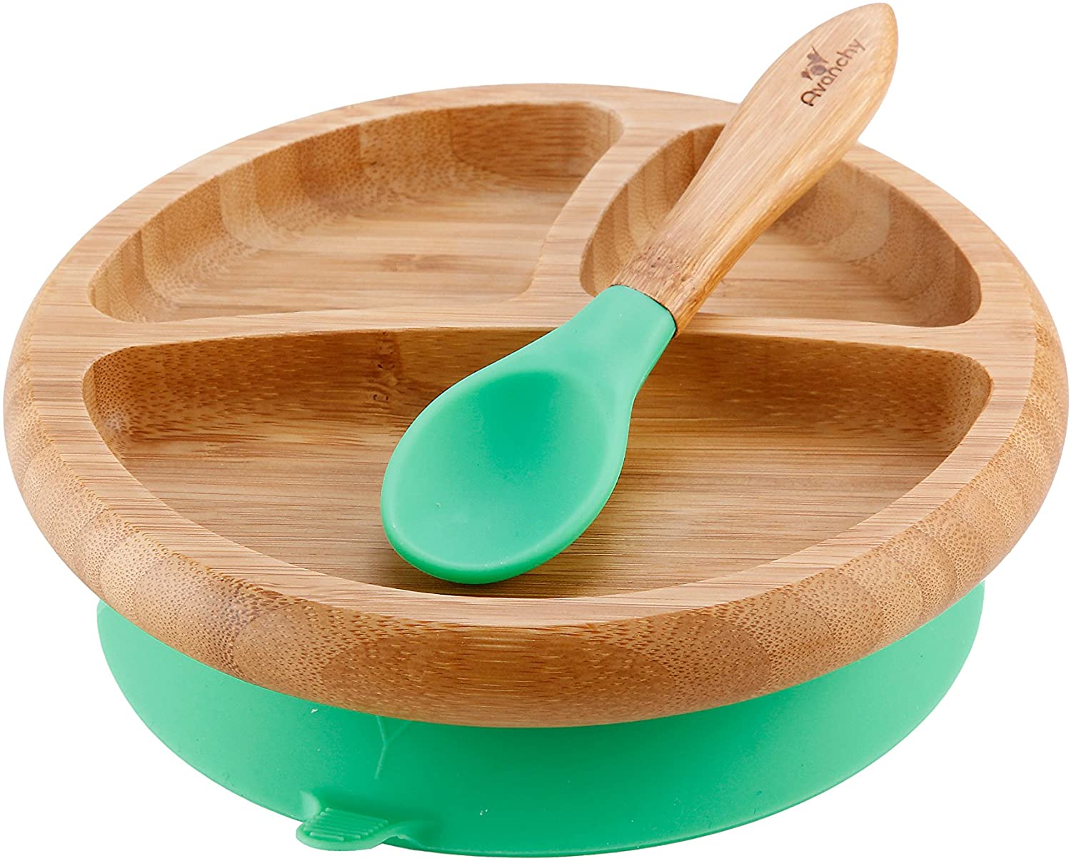 Avanchy Bamboo Suction Classic Plate + Spoon GNNursing & FeedingKey Feature Bamboo is 100% biodegradable Environmentally friendly Antimicrobial and antibacterial materials Plastic-free, BPA-free, PVC-free, lead-free, and phthalate-free Non-toxic, hypoalle