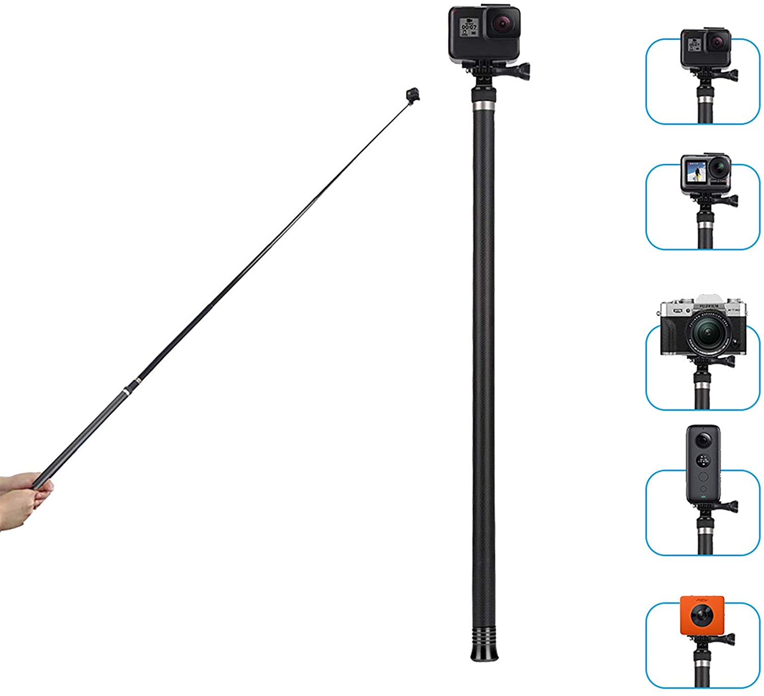 Telesin Super Long Selfie Aluminum Monopod, With Extend To 2.5 Meters For GoproLetstango Promo• Up To 90% Discount• NOTE: Opened Boxes, As Is and Warranty not AvailableMinimum order required (50 AED) to avail the free delivery…