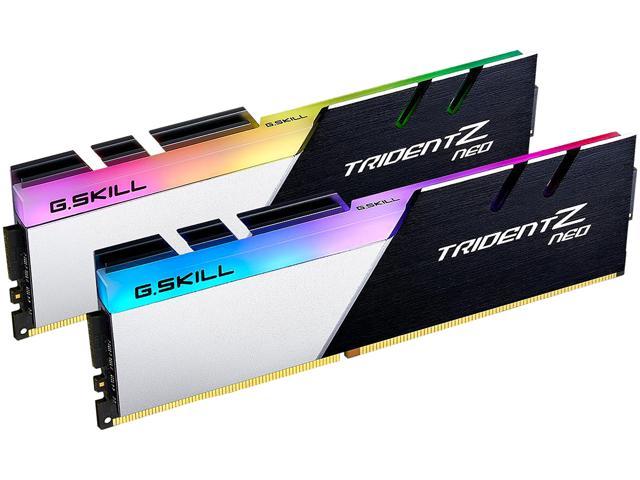 G.SKILL Trident Z Neo (For AMD Ryzen) Series 32GB (2 x 16GB) 288-Pin RGB DDR4 SDRAM DDR4 3600 (PC4 28800) Desktop Memory Model F4-3600C18D-32GTZNShips 7-10 working days Engineered and optimized for full compatibility on the latest AMD Ryzen platforms, Tri
