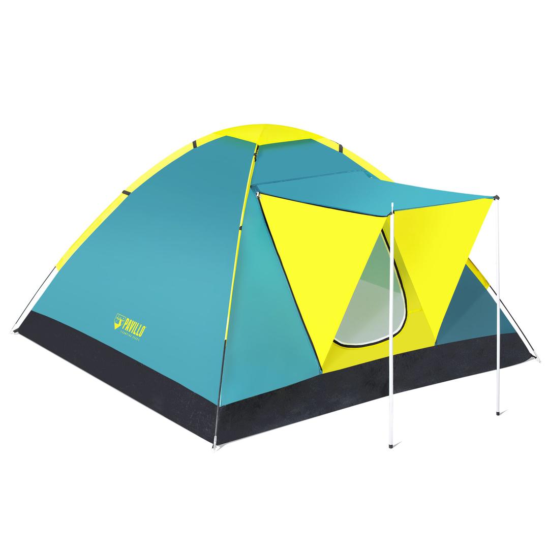 Bestway Pavillo 3-Person Polyester Tent (210 x 210 x 120 cm)OutdoorYou and your family or friends will have a great time camping and spending time in it Provides high levels of strength & durability & comfort with its polyester fabric construction Set inc