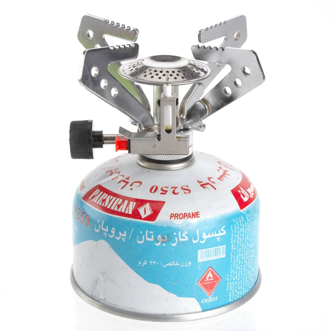 Picnic Time Camping Mini Gas StoveOutdoorEssential accessory for a fun BBQ time with friends & family Connect to a central heating valve cartridge also it can be connected & disconnected easily with the built resealable valve The pan or pot stays stable o
