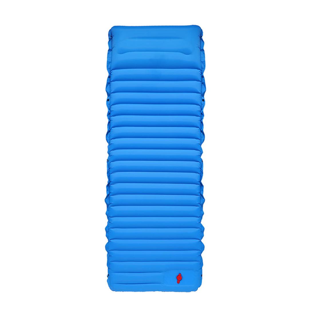 Inflatable Camping Sleeping Bag Blue (195 x 70 cm)OutdoorMade of durable nylon with TPU coating to enhance tear strength ensure no air leaks Has the right thickness, enables you to sleep comfortably on hard rocks, rugged ground and uneven surfaces camp ma