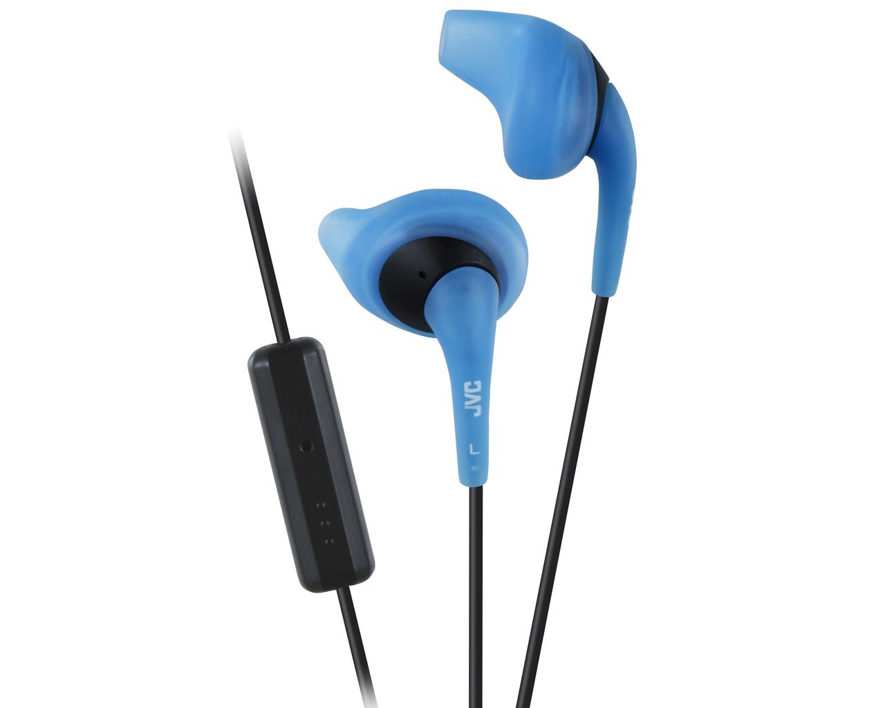JVC Wired In-Ear Headphone HA-ENR15HeadphonesSweat proof (IPX2) "Gumy Sport" headphones ideal for sports1-button remote & mic for iPhone / iPod / iPad / Android / BlackBerry (non sweat proof)Secure and comfortable fitting with "Nozzle fit earpiece"1.0m co
