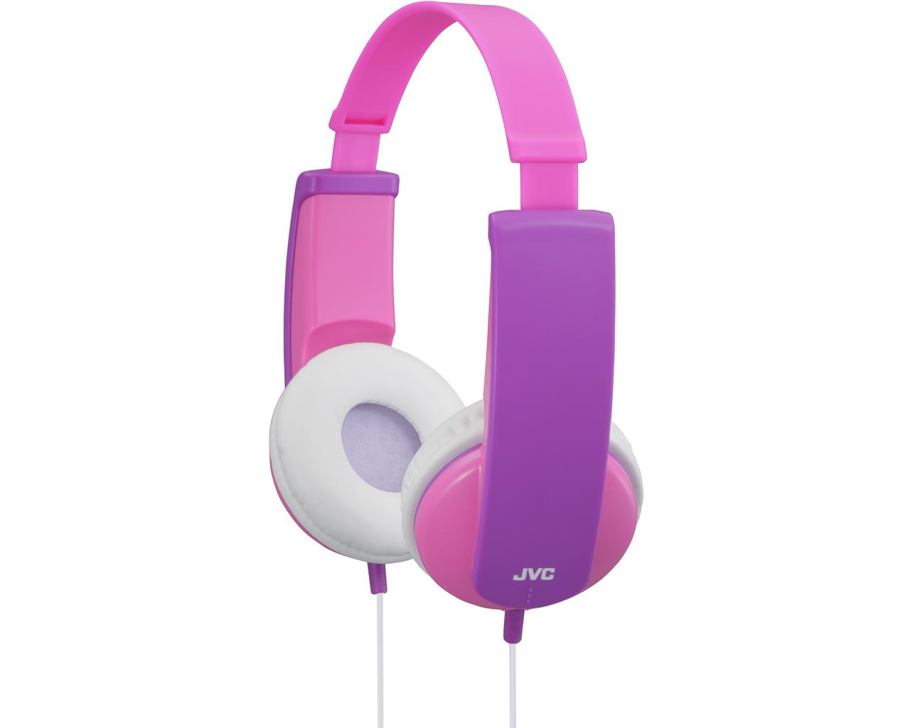 JVC Wired On-ear Kids Headphone HA-KD5HeadphonesIdeal for child usage with volume limiterWide headband can be decorated with supplied stickers or users' ownSmall size for children (aged 3 and older)Soft ear pads for wearing comfort with extended useVivid