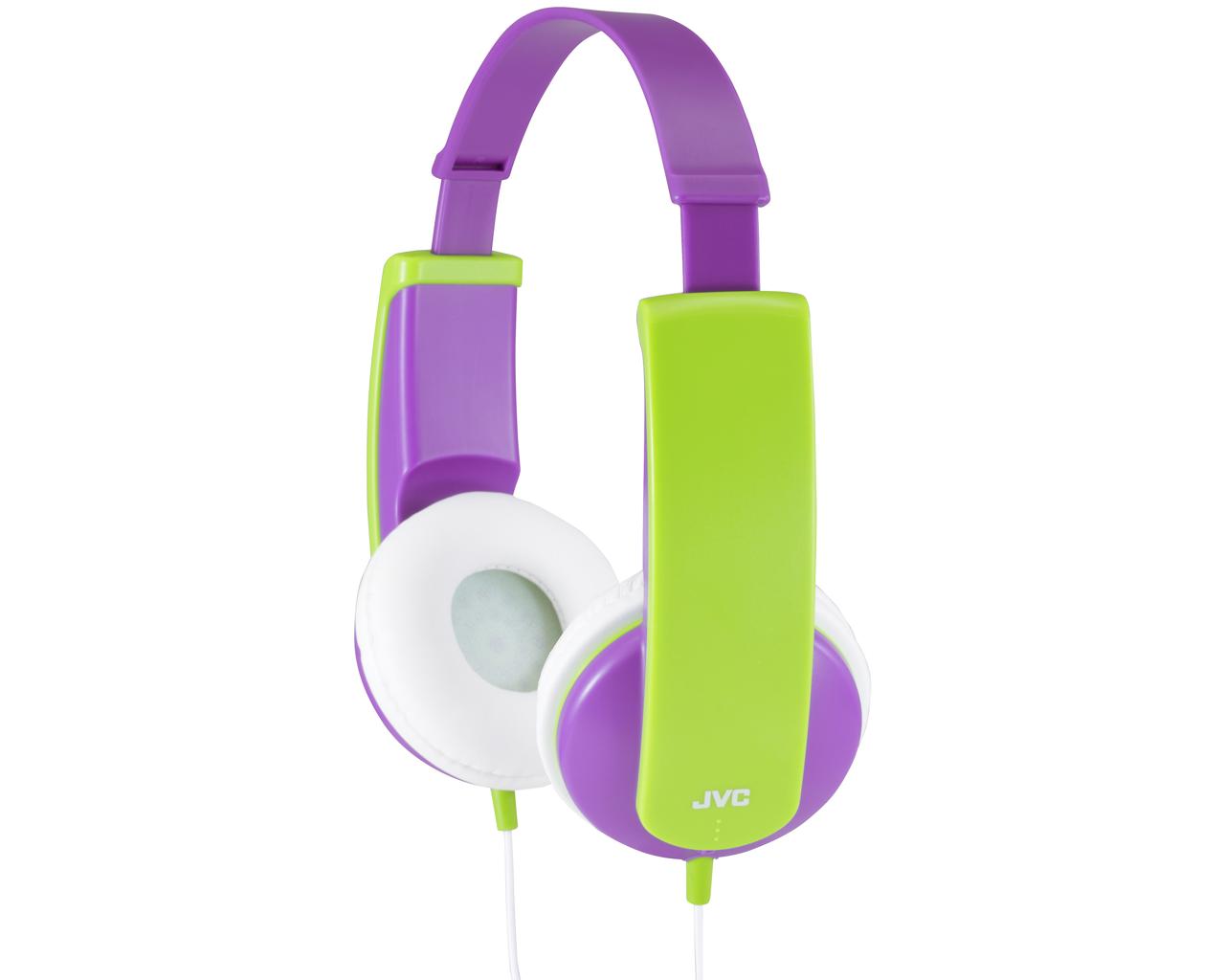 JVC Wired On-ear Kids Headphone HA-KD5HeadphonesIdeal for child usage with volume limiterWide headband can be decorated with supplied stickers or users' ownSmall size for children (aged 3 and older)Soft ear pads for wearing comfort with extended useVivid