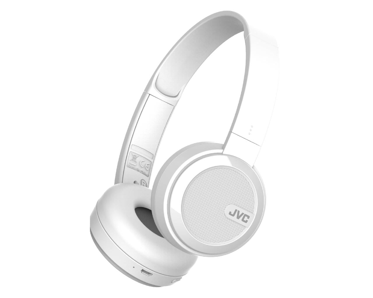 JVC Wireless On-ear Headphone HA-S40BTHeadphonesListen wirelessly to your favourite musicAll Bluetooth function operated with 4 buttons on headphone housingBass Boost function for dynamic bass sound (on/off)Dynamic sound reproduction with 30.0mm Neodymium