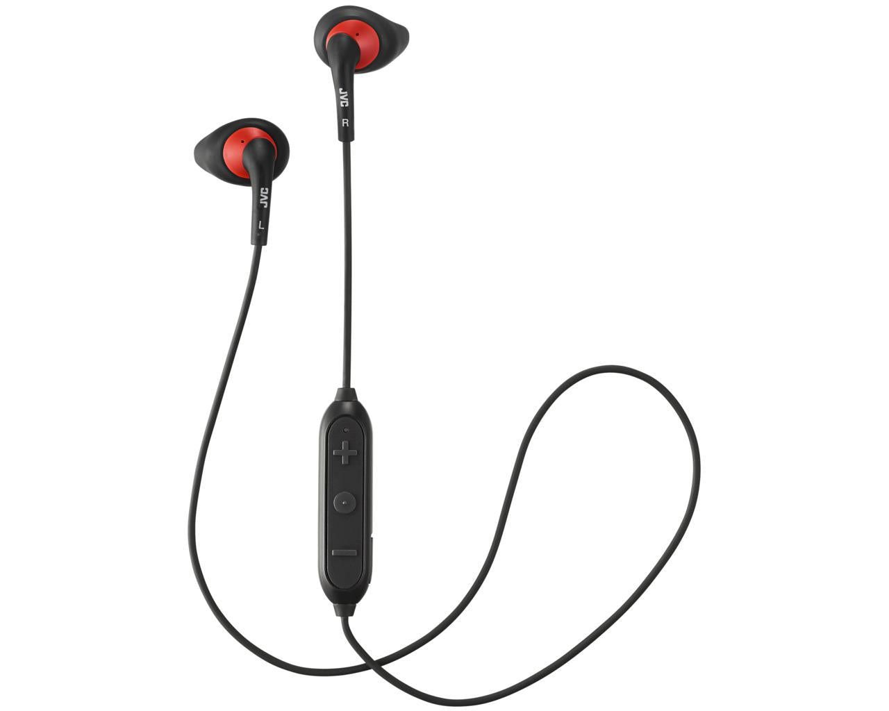 JVC Wireless In-Ear Headphone HA-EN10BTHeadphonesSweat proof "Gumy Sport" headphones ideal for sports (IPX2)Secure and comfortable fitting with "Nozzle fit earpiece"5 hours of wireless listening with built-in rechargeable battery3-button remote & mic for