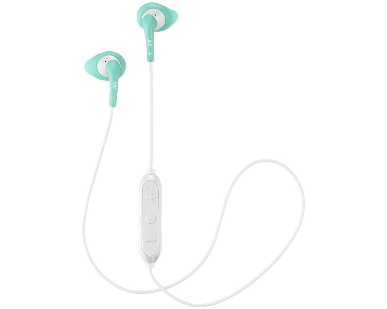 JVC Wireless In-Ear Headphone HA-EN10BTHeadphonesSweat proof "Gumy Sport" headphones ideal for sports (IPX2)Secure and comfortable fitting with "Nozzle fit earpiece"5 hours of wireless listening with built-in rechargeable battery3-button remote & mic for