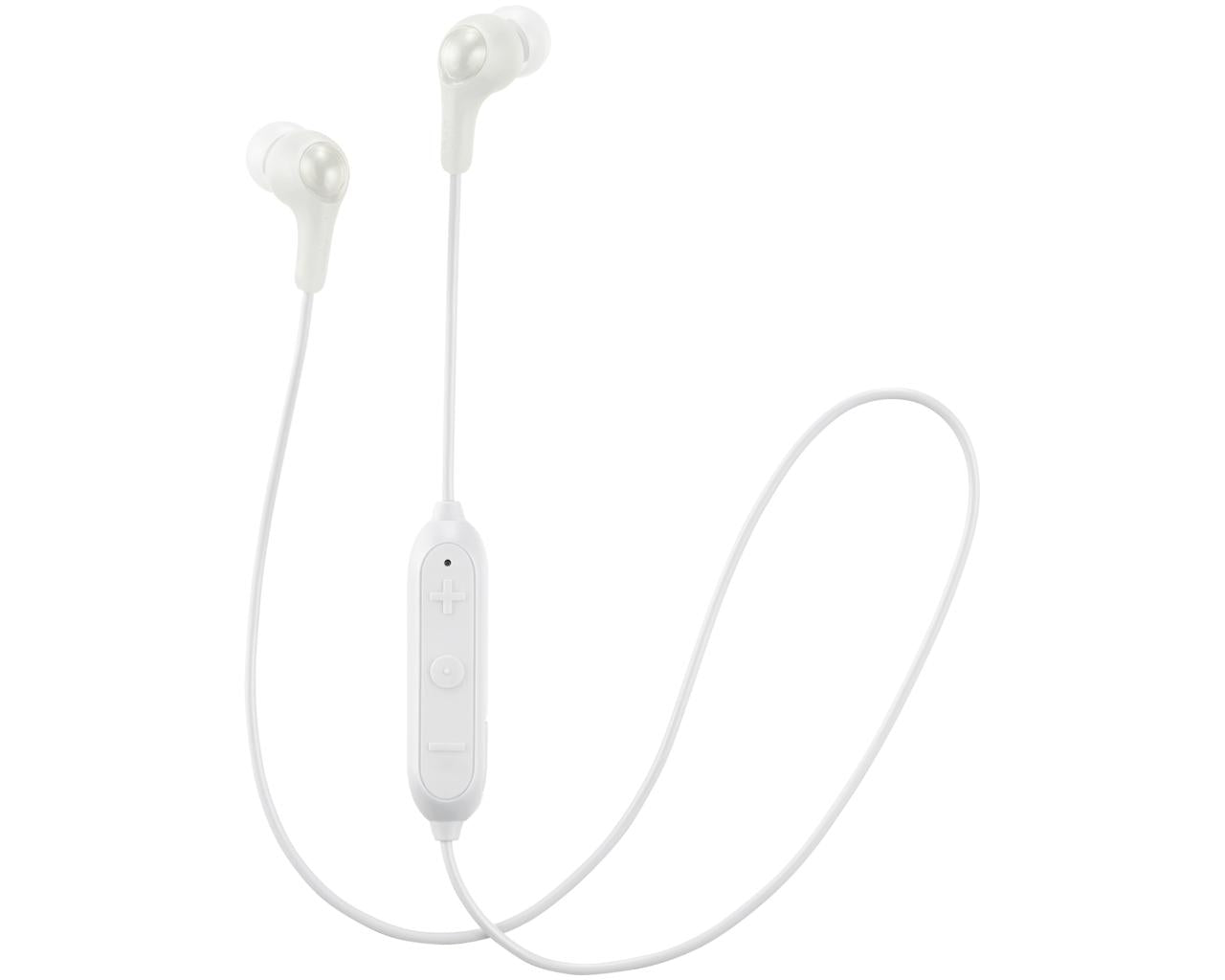 JVC Wireless In-ear Headphone HA-FX9BTHeadphonesListen wirelessly to your favorite music5 hours of wireless listening with built-in rechargeable battery3-button remote & mic for Bluetooth devicesPowerful sound with 9.0mm Neodymium driver unitComfortable f