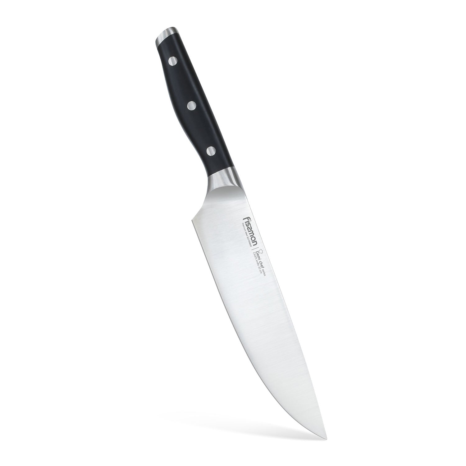 FISSMAN DEMI CHEF 8inch Chef Knife (5Cr15Mov Blade)Kitchen StorageDEMI CHEF Series A gastronomic knife the connoisseur's choice. It is suitable for cutting any food into perfectly thin slices thanks to its long and narrow blade. It is also useful for cook
