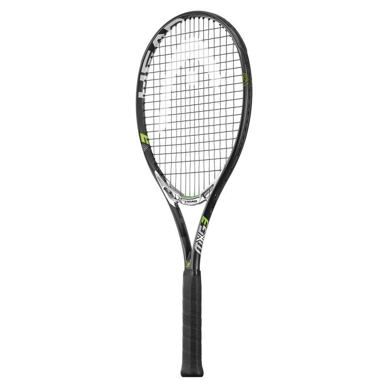 MXG 3EquipmentsDesigned like no other for those who play like no other: With MxG, the MxG 3 features the first racquet technology that combines precision-injected Magnesium and Graphene to provide the ultimate balance of power and control like no other ra
