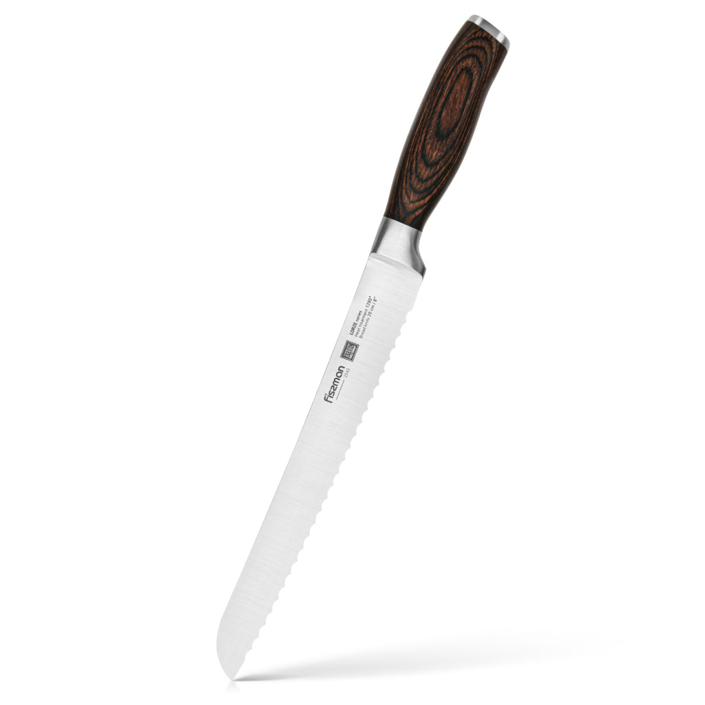 FISSMAN 8" Bread Knife LORZE 20cm (X50Cr15MoV Steel)Kitchen StorageFISSMAN 8" Bread knife LORZE 20 cm (50Cr15MoV steel)