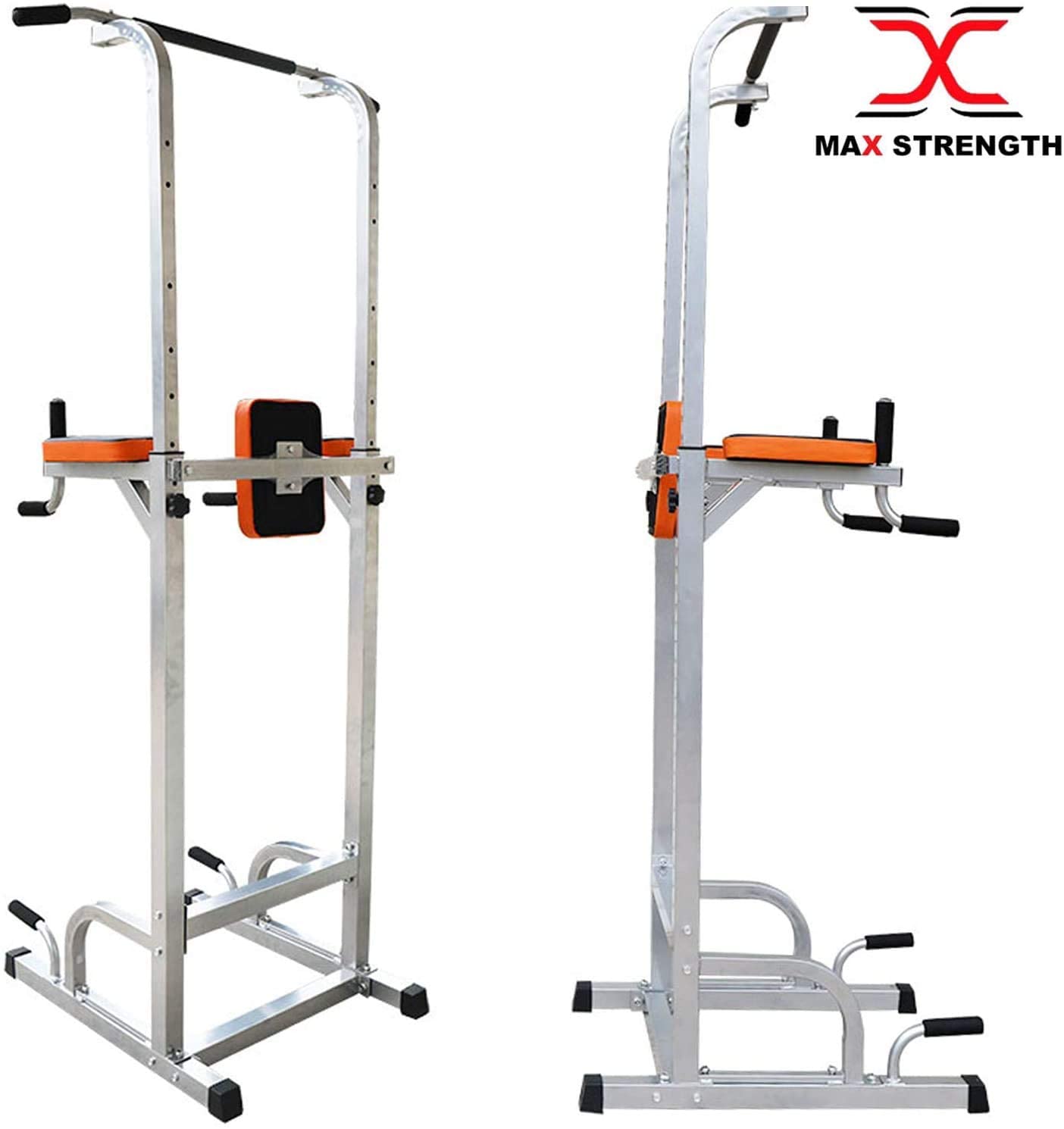 Max Strength Power Tower - Pull Up Rack & Dip Station for Home & Commercial use