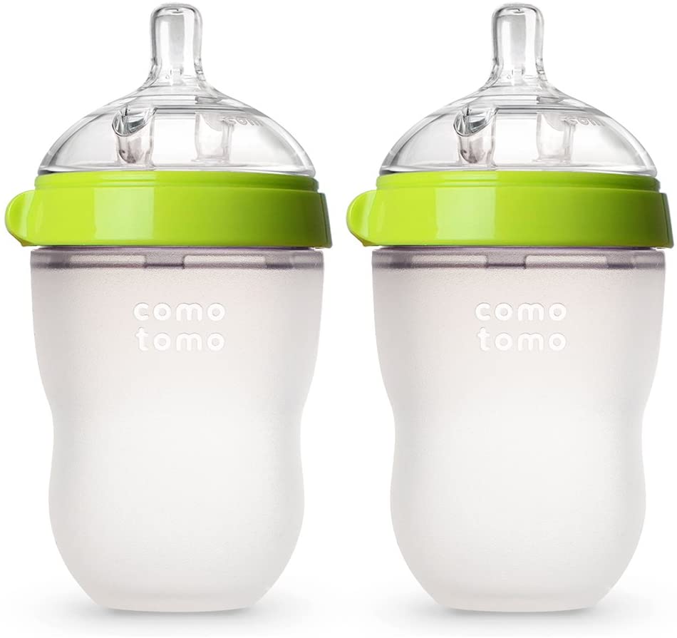 Natural Feel Baby Bottle (Double Pack) By ComotomoNursing & FeedingBottle is designed to mimic breastfeeding to help babies easily transition back and forth from nursing to bottle feeding. Features Teats are made of high grade silicon Wide mound, easy to