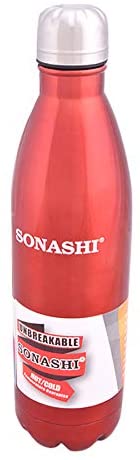 Sonashi 0.75 Ltr Vacuum Flask Bottle Hot & Cold (Red, Blue & Silver Color)
