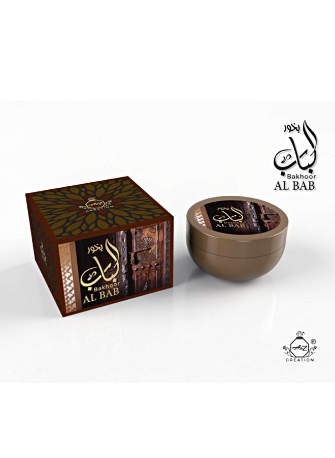 A to Z Creation Bakhoor Al Bab 70gmPerfumes & FragrancesEmits a scented fragrance that is sure to uplift your mood. Creates an elegant statement while levitating the home decor scheme. Oriental fragrance that is formulated with scented and environment fri