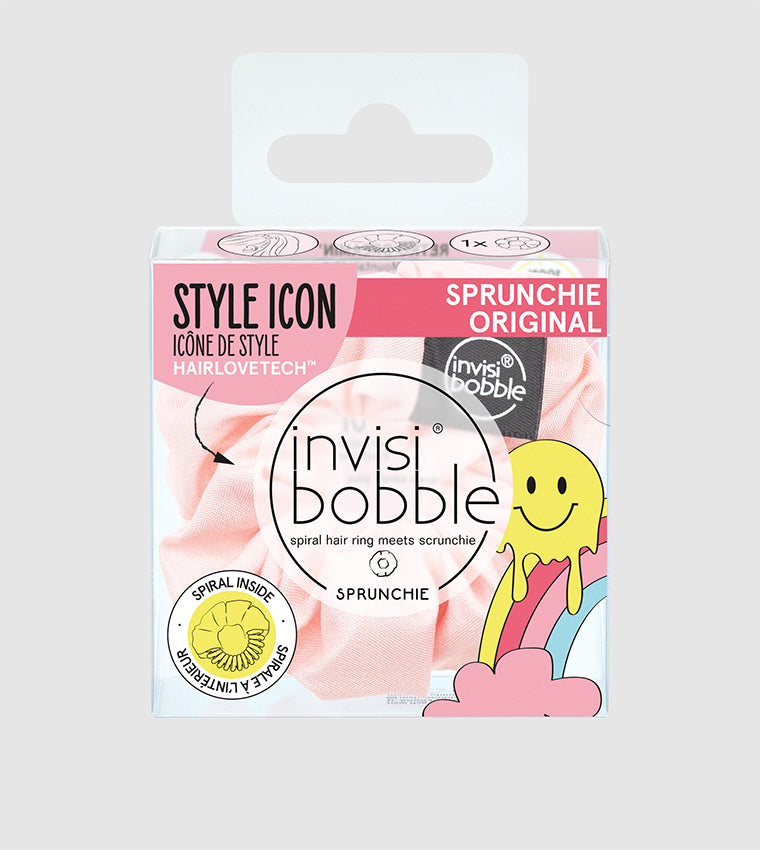 IB SPRUNCHIE Retro Dreamin Paint no Mountain HighHair CareCreate your perfect retro hair style with invisibobble’s limited SPRUNCHIE from the Retro Dreamin’ Collection. With spiral technology inside, this scrunchie provides a strong hold while being gentl
