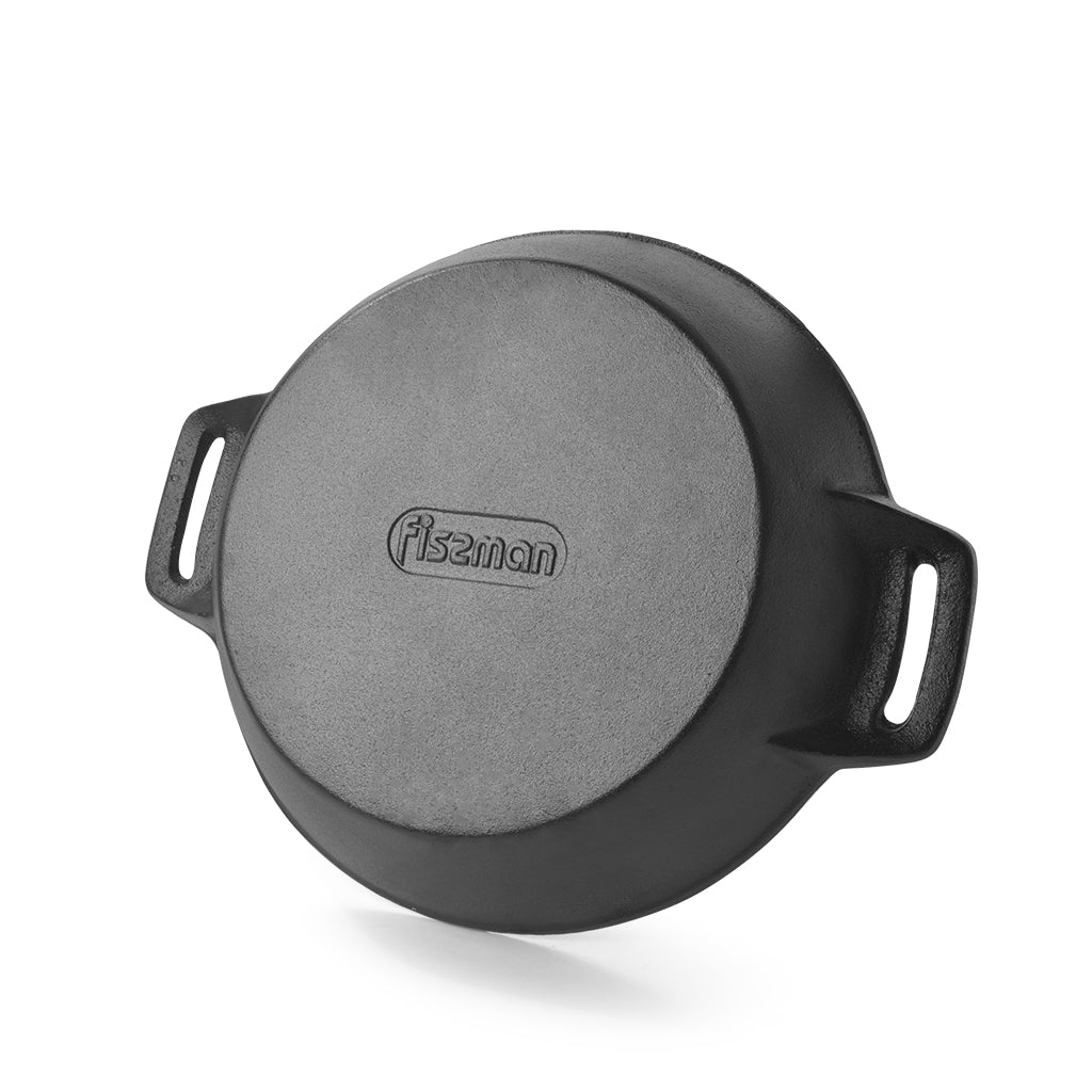 FISSMAN Cast Iron Shallow Casserole 30x7cm/31LKitchen Storage4076 Shallow casserole 30x7 cm / 31 LTR (cast iron) FISSMAN is one of the leaders in the global cookware market, producing environmentally friendly products that meet the highest standards of qu