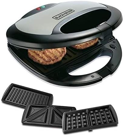 Black & Decker TS2090-B5 3-in-1 Sandwich Grill and Waffle Maker