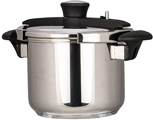 Meyer Stainless Steel Pressure Cooker 6 L-MY53429Kitchen StorageThis pressure cooker by Meyer comes with ergonomic handles and perforated stainless steel vegetable steamer basket. It is equipped with stuck preventing cap and dredging needle to prevent the