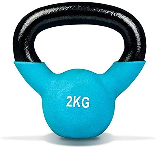Max Strength 4kg Coated professional KettleBell Weights for Women Men - Solid Cast Iron Weights with A Special Protective Bottom, (Random Color)