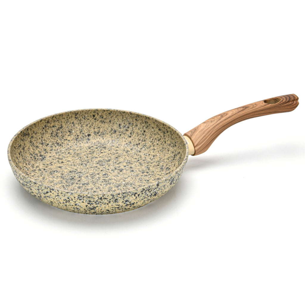 FISSMAN Aluminium with Non-Stick Coating Frying Pan CREMA NOVA 24x4.9cm with Induction BottomKitchen Storage4321 Frying pan CREMA NOVA 24x4.9 cm with induction bottom (aluminium with non-stick coating) With the real colour and texture of granite, somethin