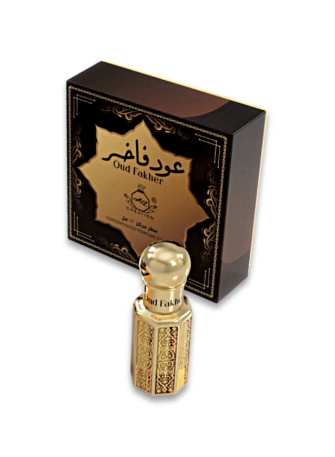 A to Z Creation Oud Fakher - Luxury Concentrated Perfume Oil 12ml