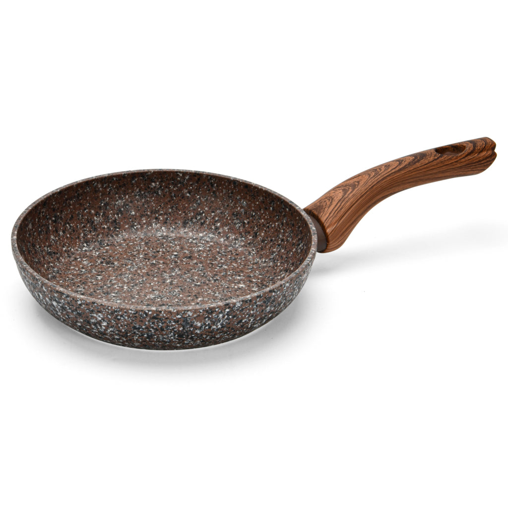 FISSMAN Aluminium with Non-Stick Coating Frying Pan MAGIC BROWN 20x4.5cm with Induction Bottom chocolate ColorKitchen Storage4330 Frying pan MAGIC BROWN 20x4.5 cm with induction bottom CHOCOLATE color (aluminium with non-stick coating) With the real colou