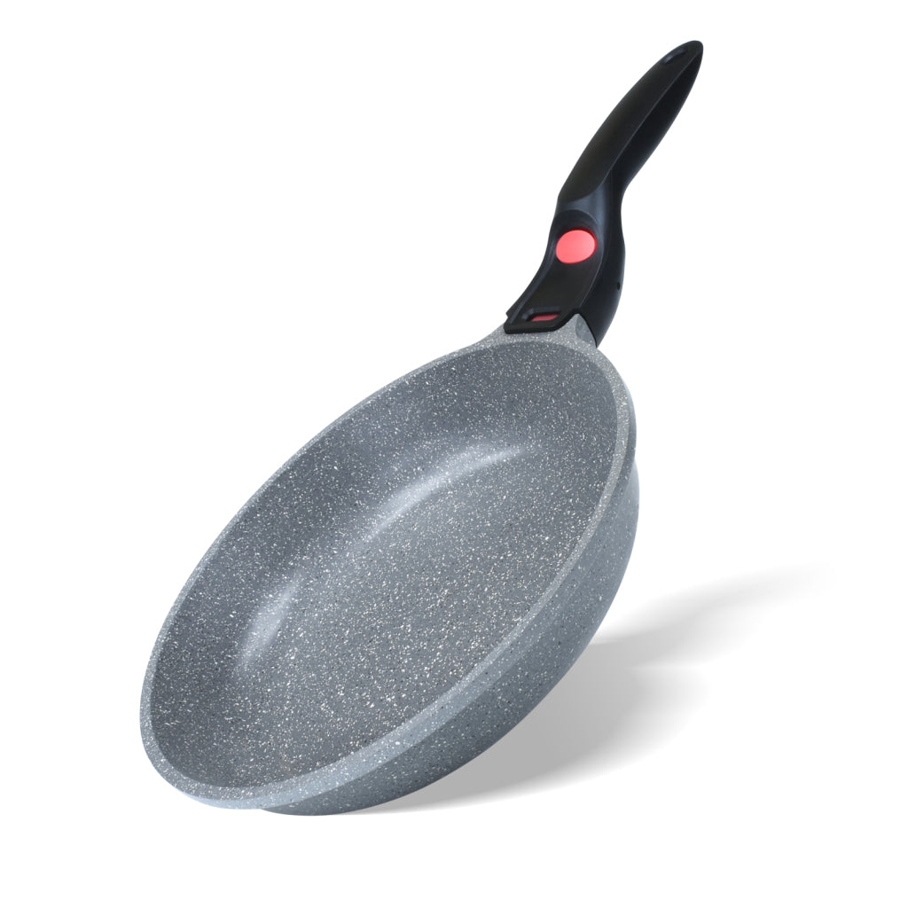 FISSMAN Frying Pan LA GRANITE 24x5.6cm with Detachable Handle and THERMIC point Aluminium with Non-Stick CoatingKitchen Storage4625 Frying pan LA GRANITE 24x5.6 cm with detachable handle and THERMIC point with induction bottom (aluminium with non-stick co