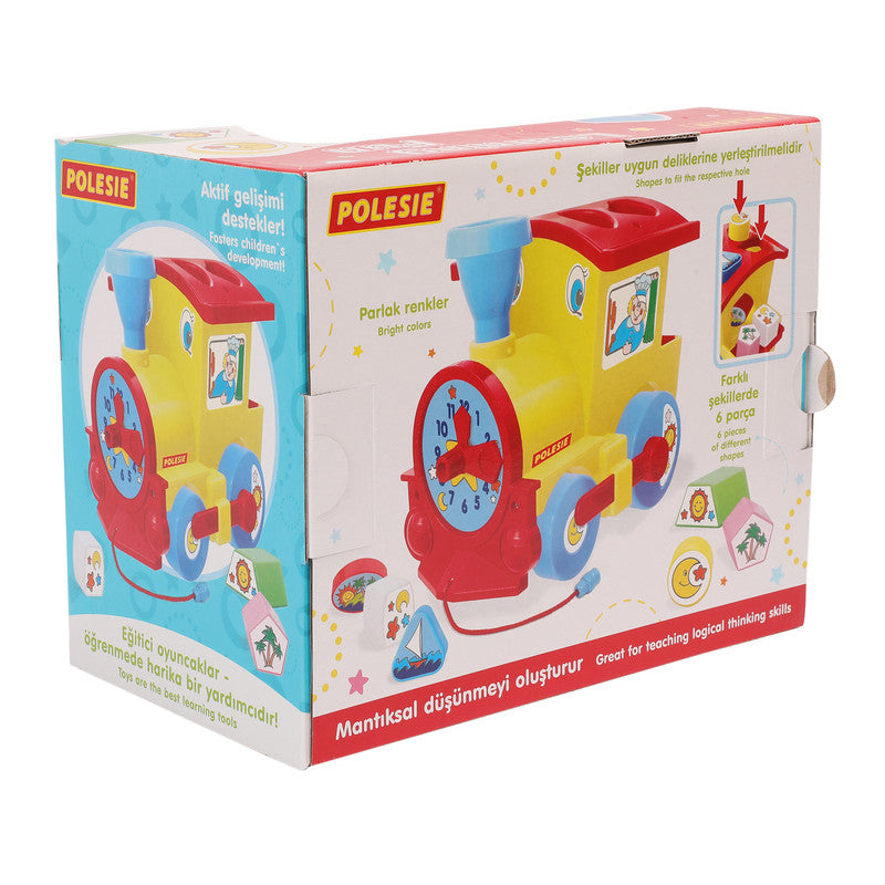 Polesie - Shape and sort locomotive (box)Toys & GamesShape-and-sort locomotive is a wheeled toy that moves and performs various functions.It introduces colors and shapes to the child, develops fine motor skills.During the game, the child has to choose a h