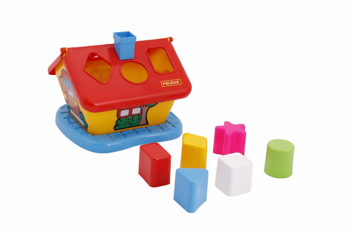 Polesie - Garden house (box)Toys & GamesGarden house is another logic toy of Polesie brand for children under 3 years old.The task on the roof of the house is to match the shapes (6 pieces) with the puzzle holes.You have to remove the roof of the house to