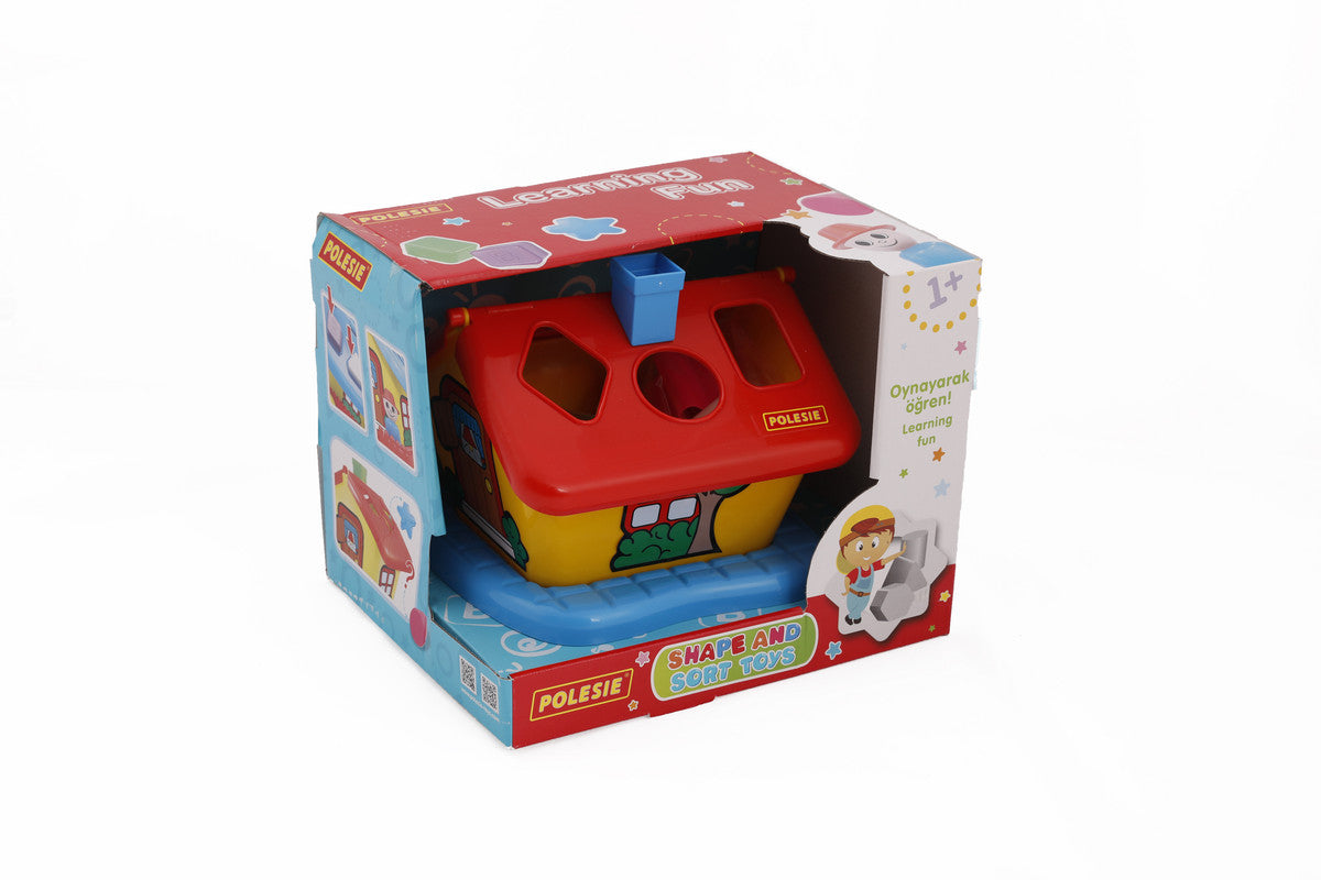 Polesie - Garden house (box)Toys & GamesGarden house is another logic toy of Polesie brand for children under 3 years old.The task on the roof of the house is to match the shapes (6 pieces) with the puzzle holes.You have to remove the roof of the house to