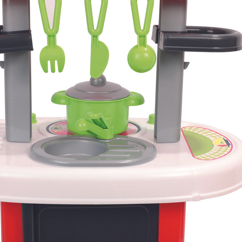 Polesie - Kitchen Bu-Bu (box)Toys & Games"BU-BU"Kitchen set is a small kitchen with stove, sink and oven.This kitchen set also includes two shelves. The disassembled kitchen is packed in a box. The set includes such toy tableware: * saucepan - 1 pc. * pla