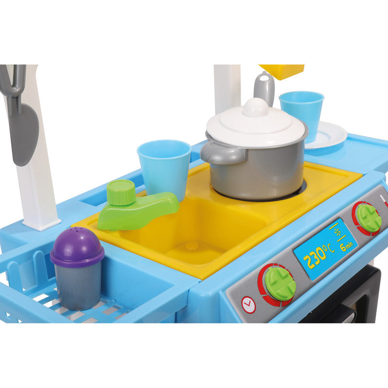 Polesie - Kitchen Natali (box)Toys & GamesThis set can easily fit in a child's room, due to its mini size. Kitchen Natali is a small kitchen with a stove, a sink and an oven.On the top panel of the set there is a drying rack for toy dishes, a shelf for st