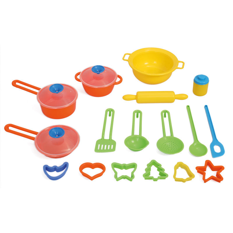 Polesie - Cookware set, 20 pcs (container)Toys & GamesFeeding babies is very popular among girls.The Alice series helps to discover the potential of a little housewife.The ability to cook, maintain daily life routine and pay attention to cleanliness will