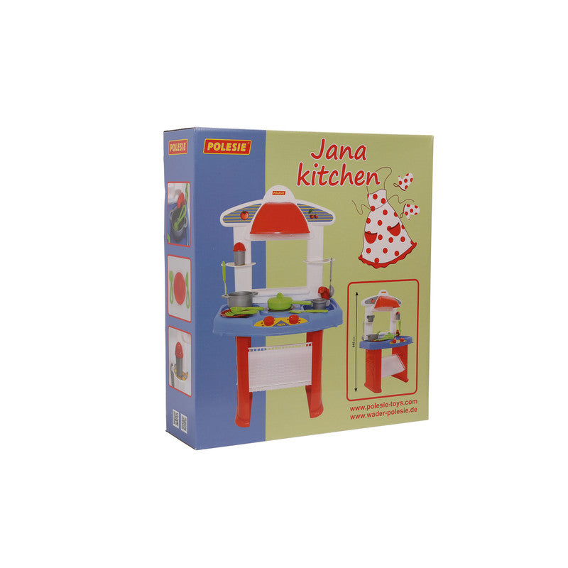 Polesie - Jana kitchen (box)Toys & GamesJana kitchen includes kitchen set with a small stove, sink, hood, dishes and kitchen utensils. A child who plays with this kitchen set will feel like a real cook. FEATURES: Polesie toys are made in high quality cont