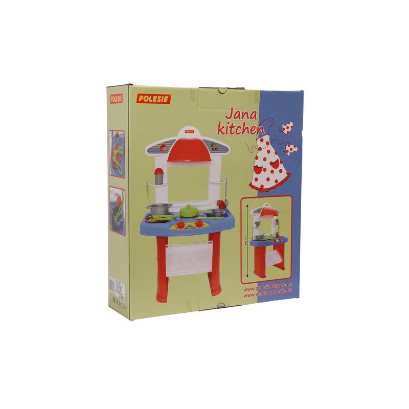 Polesie - Jana kitchen (box)Toys & GamesJana kitchen includes kitchen set with a small stove, sink, hood, dishes and kitchen utensils. A child who plays with this kitchen set will feel like a real cook. FEATURES: Polesie toys are made in high quality cont