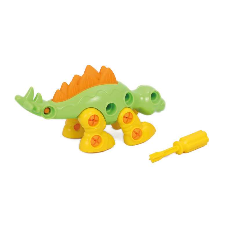 Polesie - Stegosaur take-apart dinosaur (box)Toys & GamesFor young researchers Polesie Factory presents a series of dinosaur-shaped constructors:Tyrannosaurus, Stegosaurus, Triceratops, Diplodocus and Velociraptor.Stegosaur take-apart dinosaur toy's piece