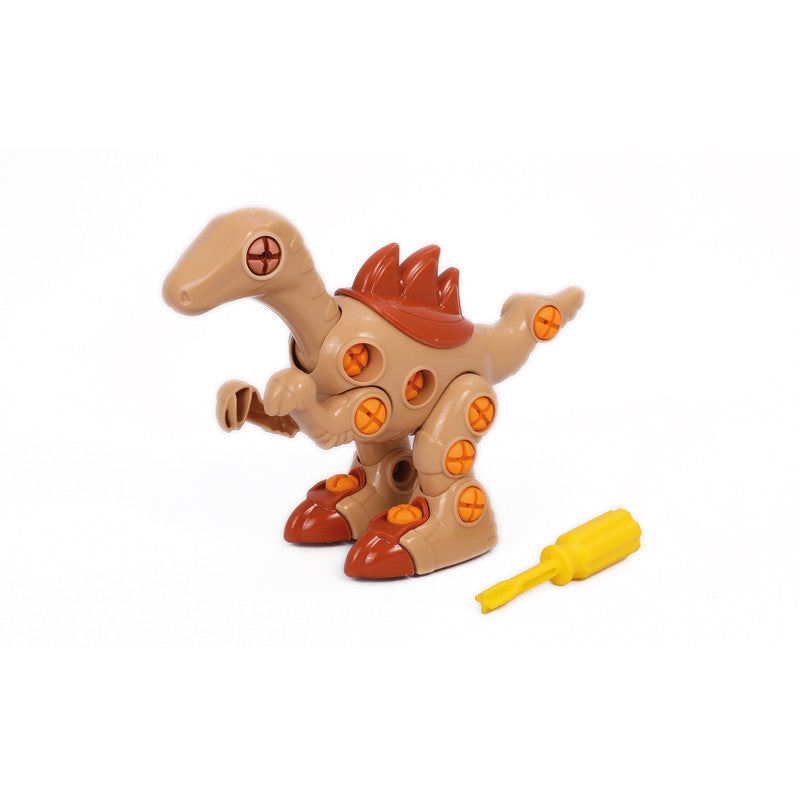 Polesie - Velociraptor take-apart dinosaur (box)Toys & GamesFor young researchers Polesie Factory presents a series of dinosaur-shaped constructors:Tyrannosaurus, Stegosaurus, Triceratops, Diplodocus and Velociraptor. Velociraptor take-apart dinosaur is m