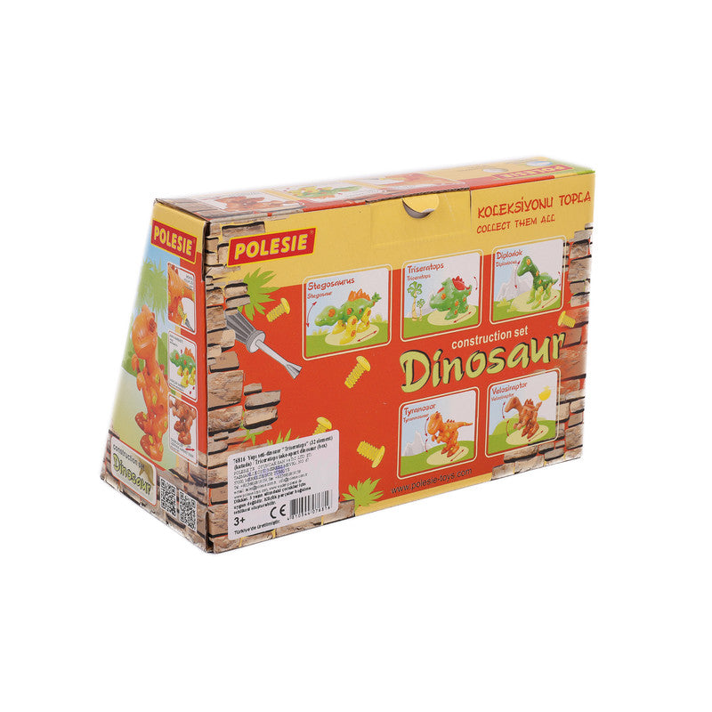 Polesie - Tyrannosaur take-apart dinosaur (box)Toys & GamesFor young researchers Polesie Factory presents a series of dinosaur-shaped constructors:Tyrannosaurus, Stegosaurus, Triceratops, Diplodocus and Velociraptor. Tyrannosaur take-apart dinosaur is mad