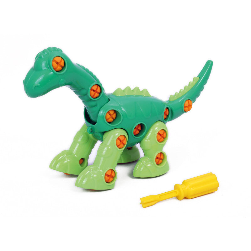 Polesie - Diplodocus take-apart dinosaur (box)Toys & GamesFor young researchers Polesie Factory presents a series of dinosaur-shaped constructors:Tyrannosaurus, Stegosaurus, Triceratops, Diplodocus and Velociraptor. Diplodocus take-apart dinosaur is made