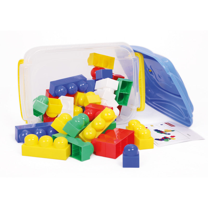 Polesie - Construction set Junior - 40 (container)Toys & GamesEven little children can play with "Junior" constructor. These series of constructors by Polesie company were created specially for them. The pieces of the constructor are in a pleasant colors