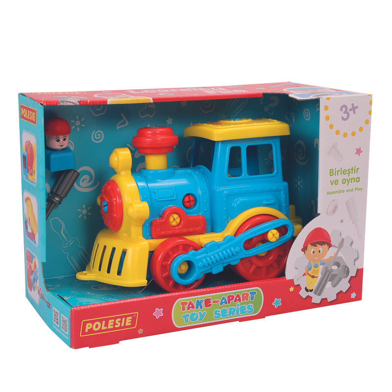 Polesie - Take-apart Loco engine (box)Toys & GamesThe toy is made of high-quality material and performed in bright colors and rounded shape.All pieces of the Loco engine are presented in the form of a constructor which is connected by plastic screws.The s